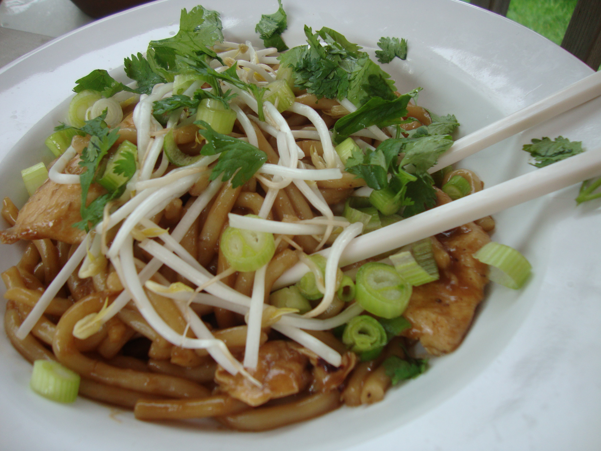 satay chicken noodles