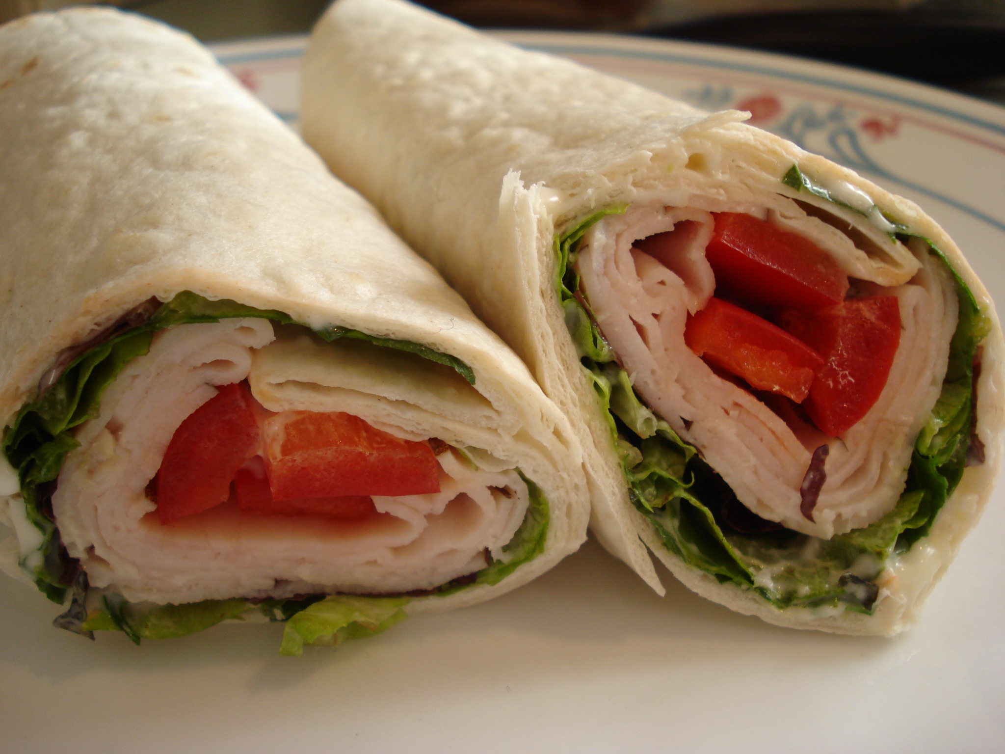 Chicken Wraps with Basil Mayonnaise Cat Can Cook