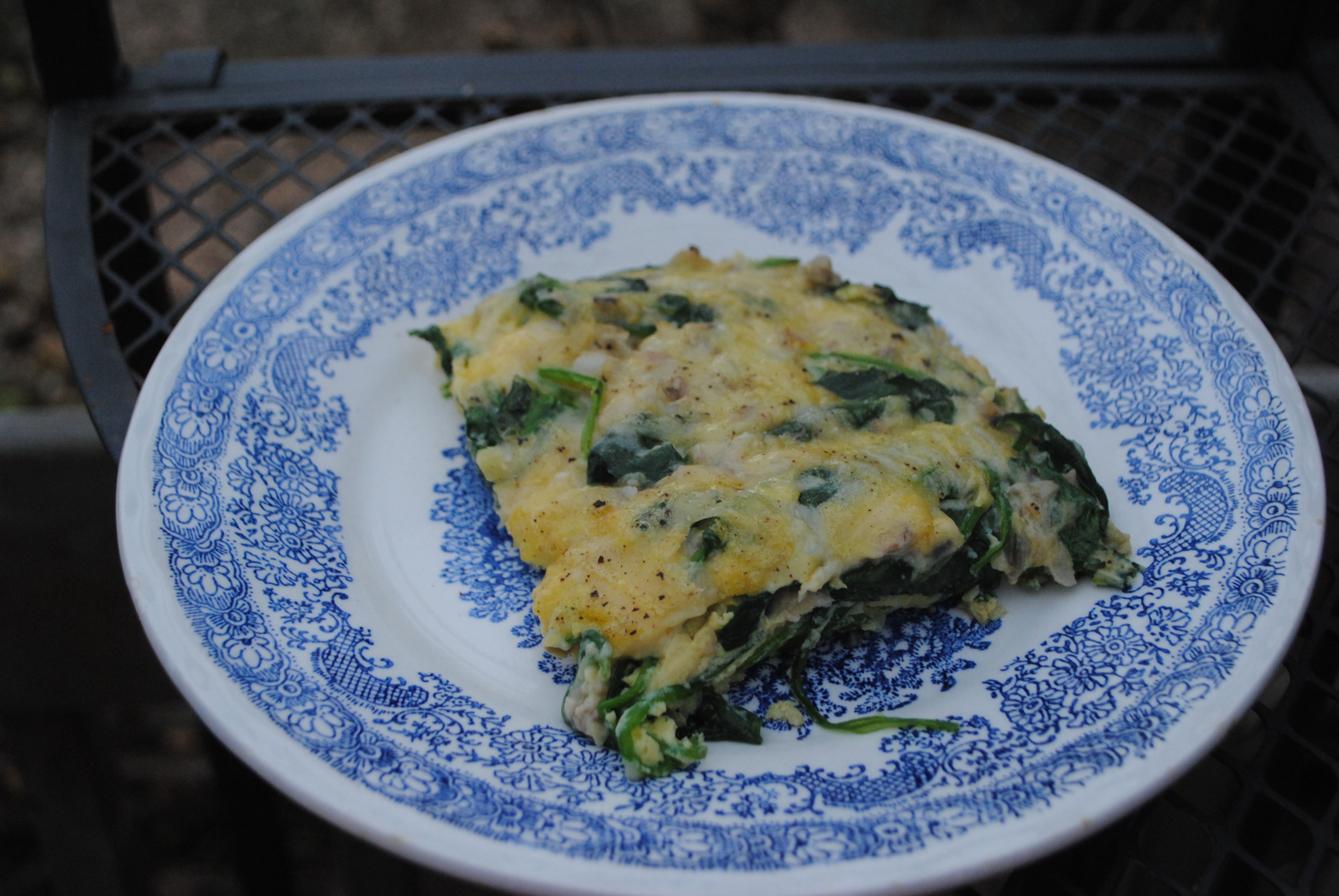 Spinach, Mushroom & Parmesan Frittata