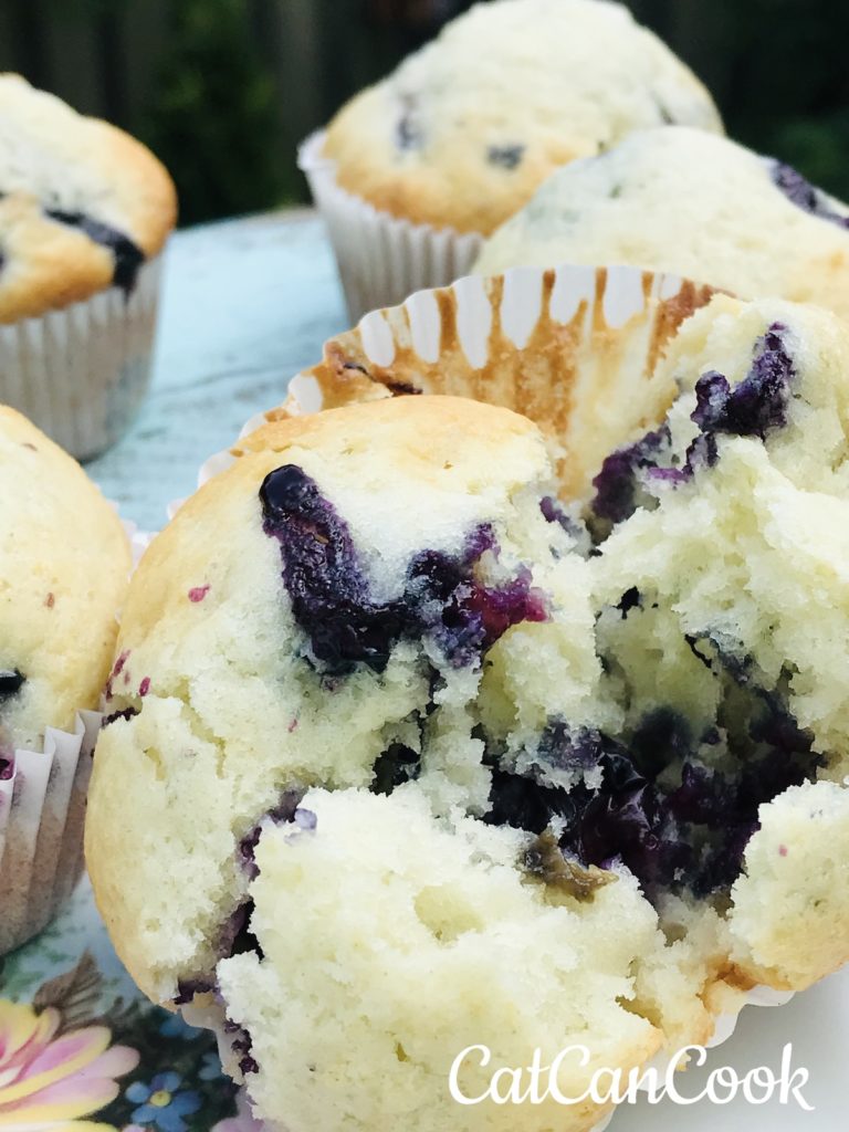 delicious blueberry muffins