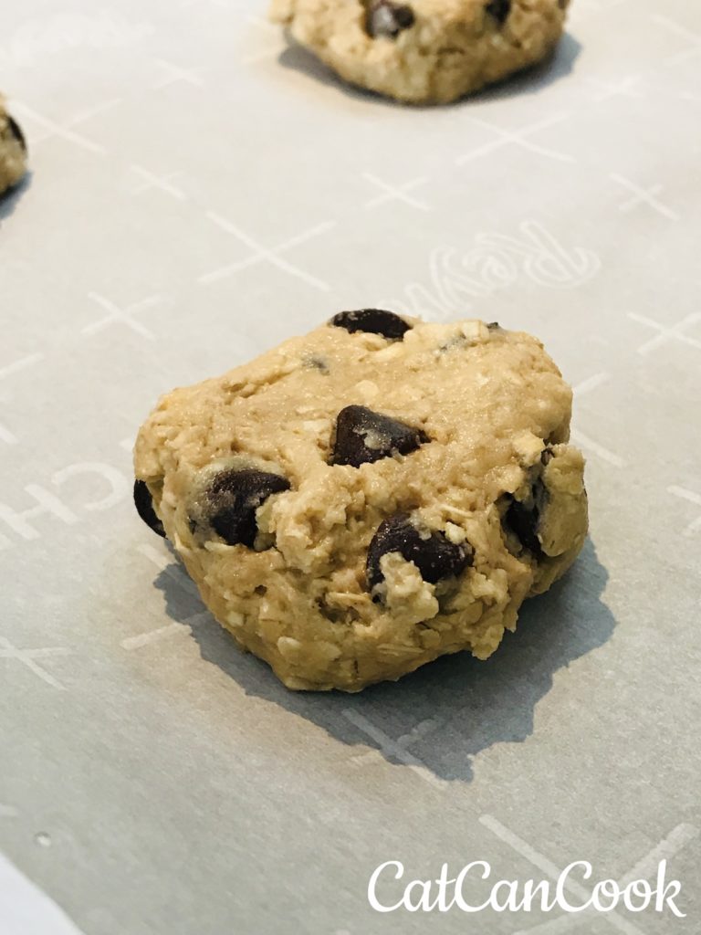 Baking Easy Oatmeal Chocolate Chip Cookies